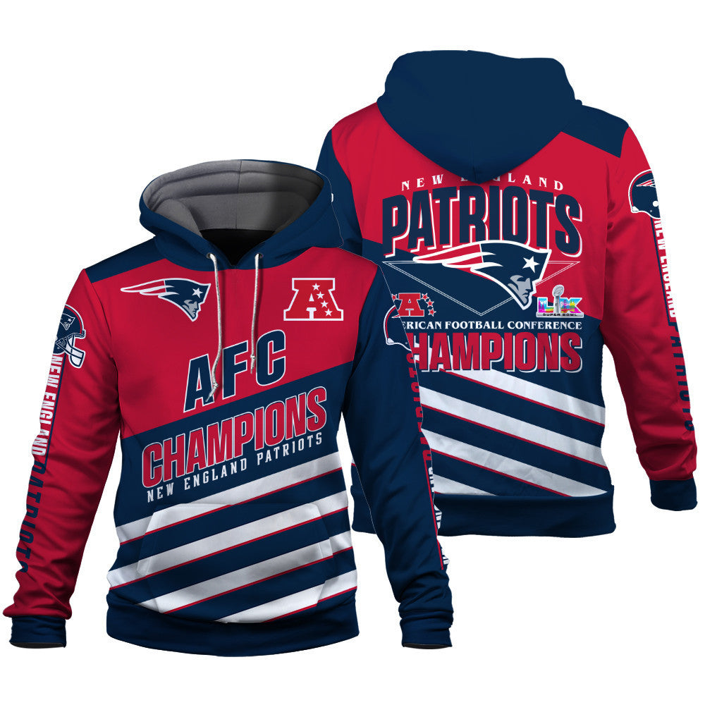New England Patriots Limited Edition Honoring AFC Champions 2025 3D Hoodie