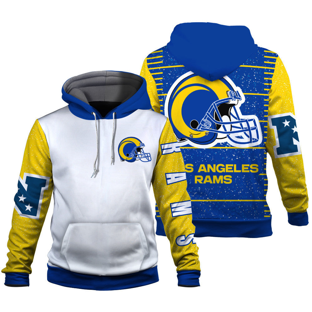 Los Angeles Rams Exclusive National Football League Graphic Design 3D Hoodie
