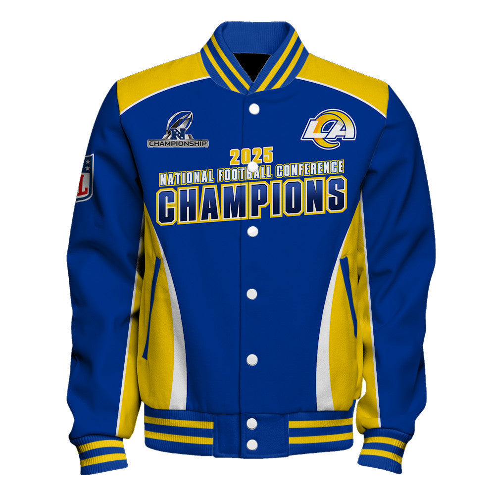 Los Angeles Rams 2025 NFC Champions – The Peak of Glory Is Back Varsity Jacket