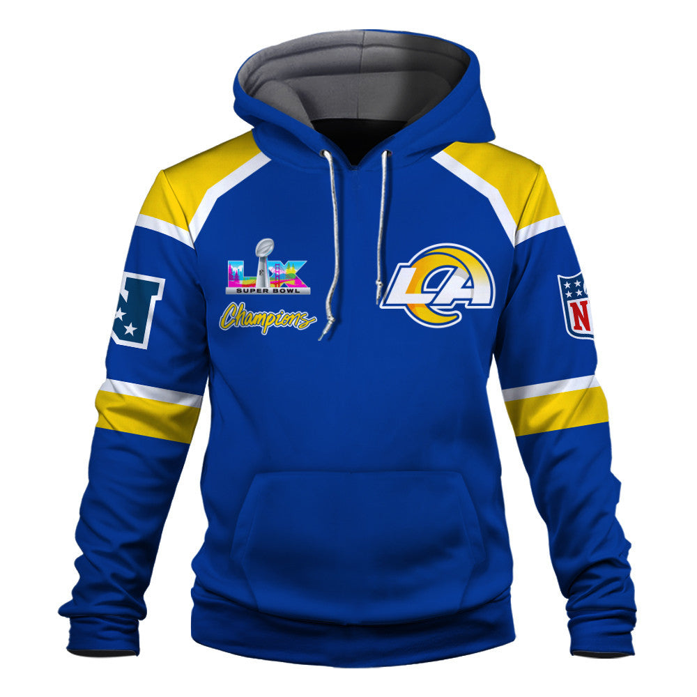 Los Angeles Rams Super Bowl LX Champions They Chase - We Lead 3D Hoodie