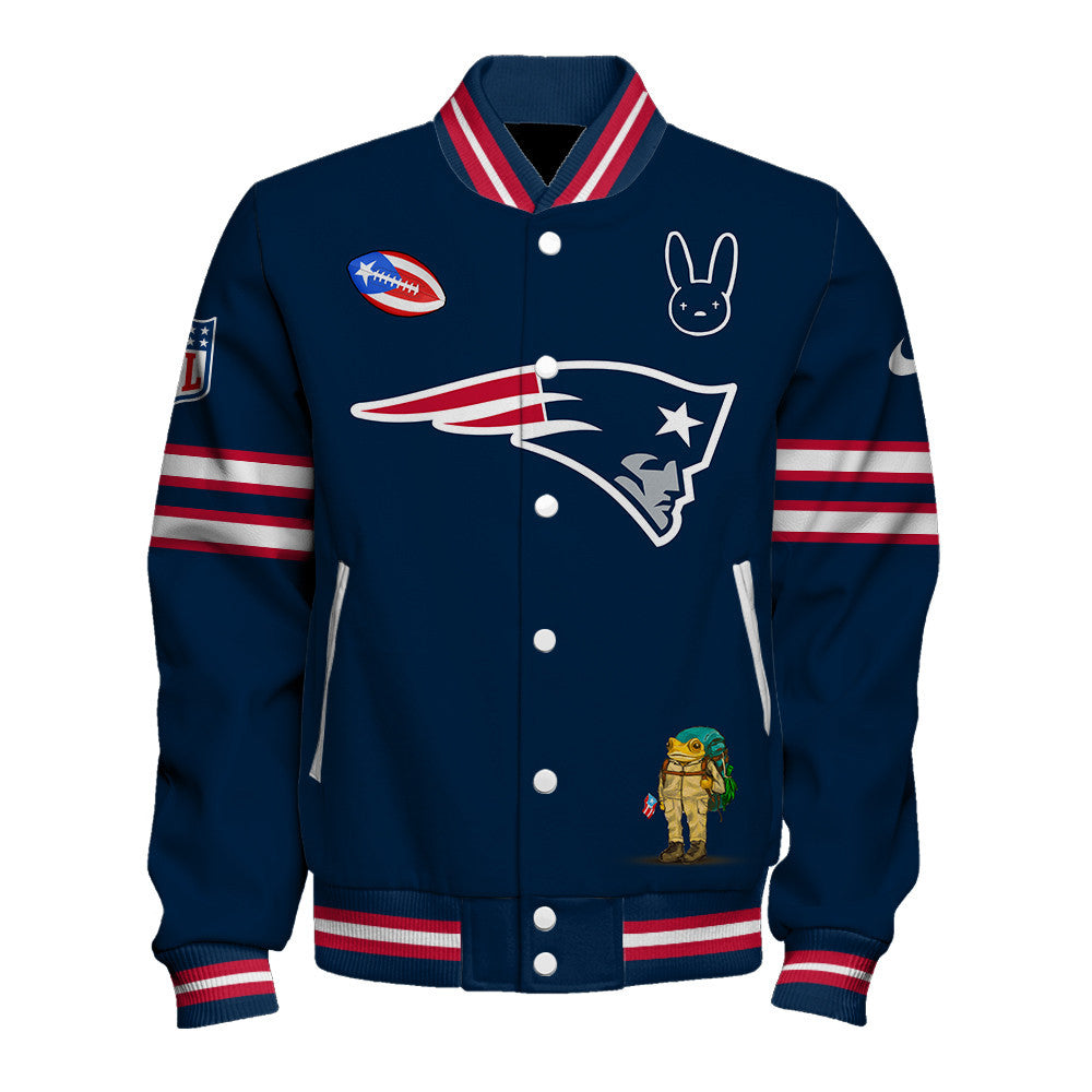 New England Patriots NFL x Bad Bunny Super Bowl 2025-26 Varsity Jacket