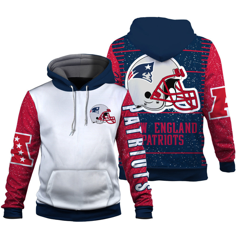 New England Patriots Exclusive National Football League Graphic Design 3D Hoodie