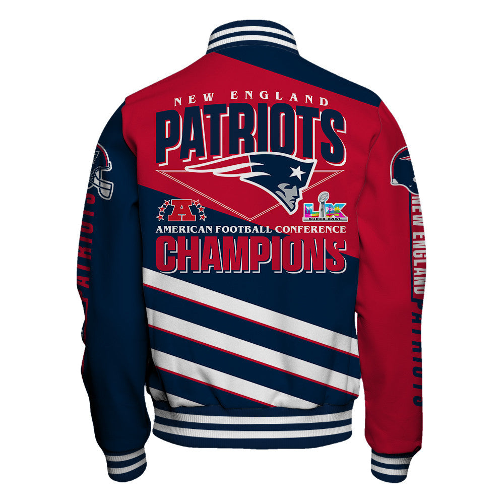 New England Patriots Limited Edition Honoring AFC Champions 2025 Varsity Jacket