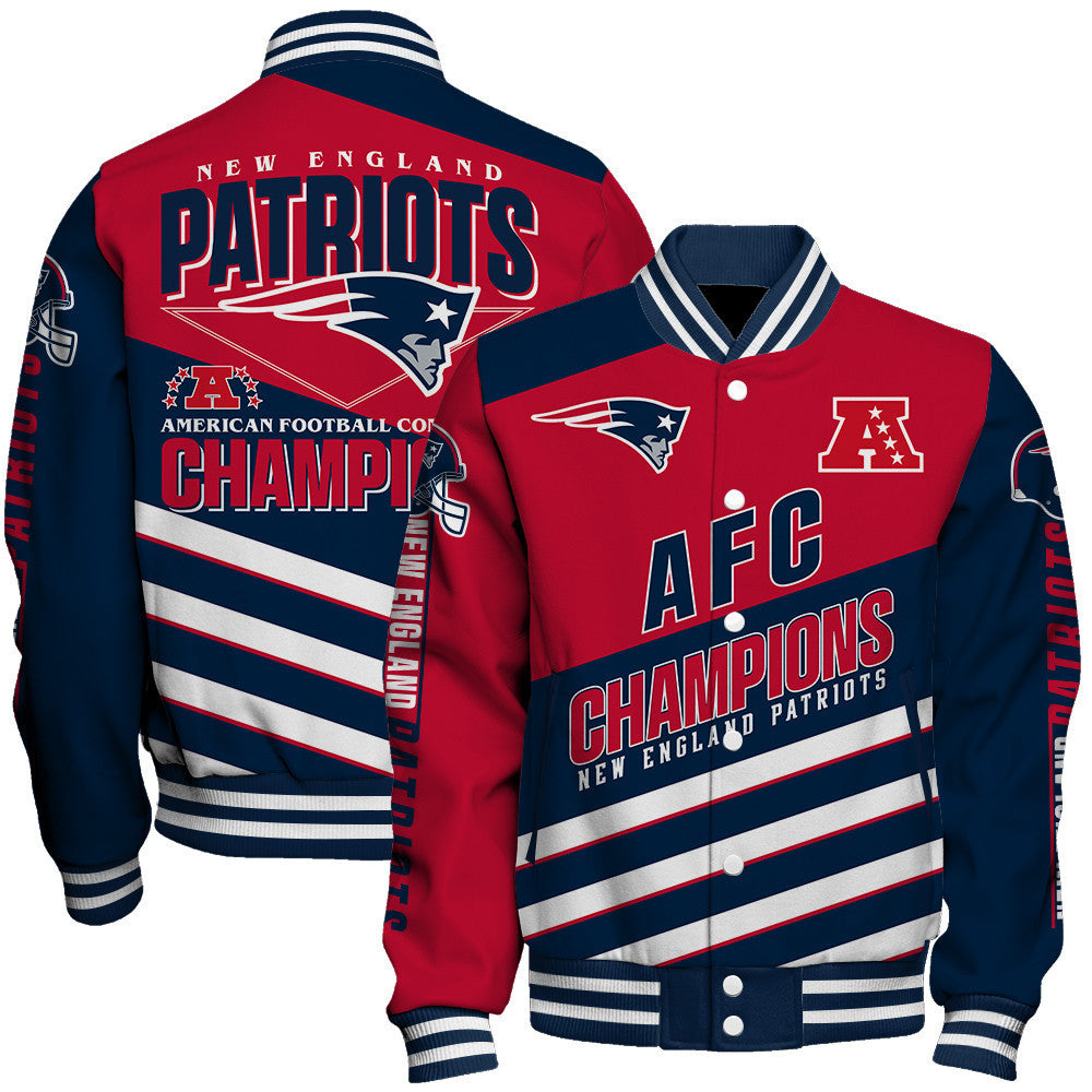New England Patriots Limited Edition Honoring AFC Champions 2025 Varsity Jacket