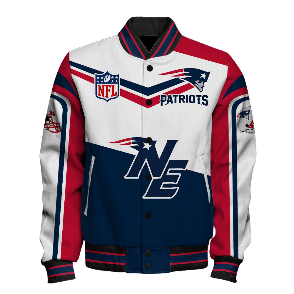 NFL New England Patriots Power Forward Full-Snap Limited Edition Varsity Jacket