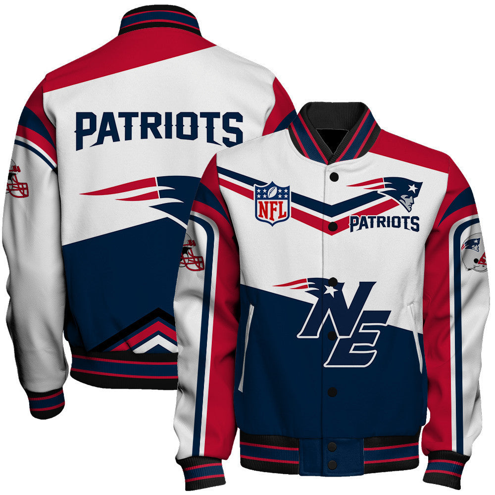 NFL New England Patriots Power Forward Full-Snap Limited Edition Varsity Jacket