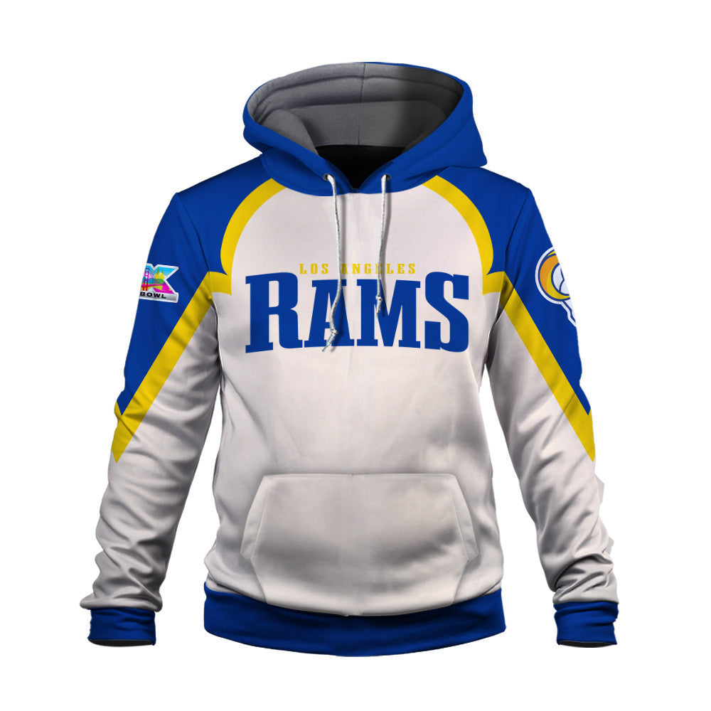 Los Angeles Rams Premium 2025 Cream Colorway 3D Hoodie