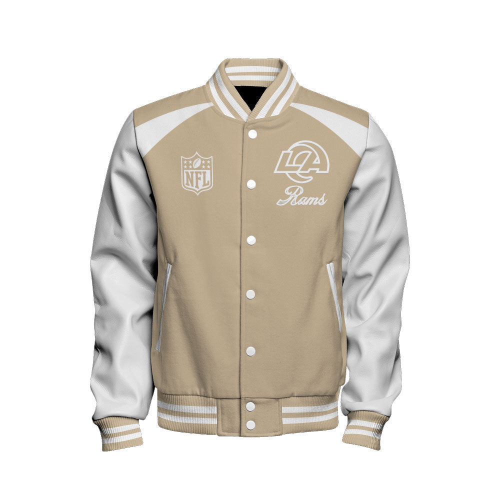 Los Angeles Rams Tone-on-tone Color Coordination Varsity Jacket