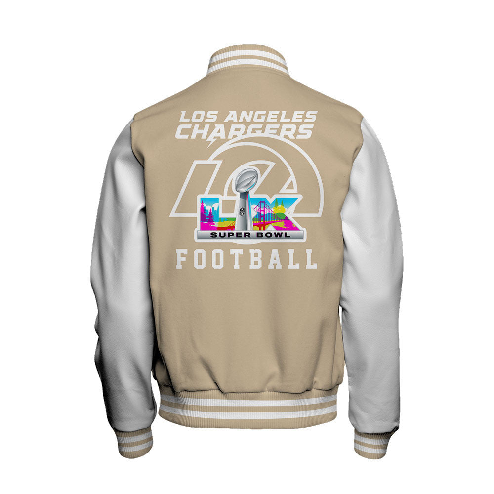 Los Angeles Rams Tone-on-tone Color Coordination Varsity Jacket