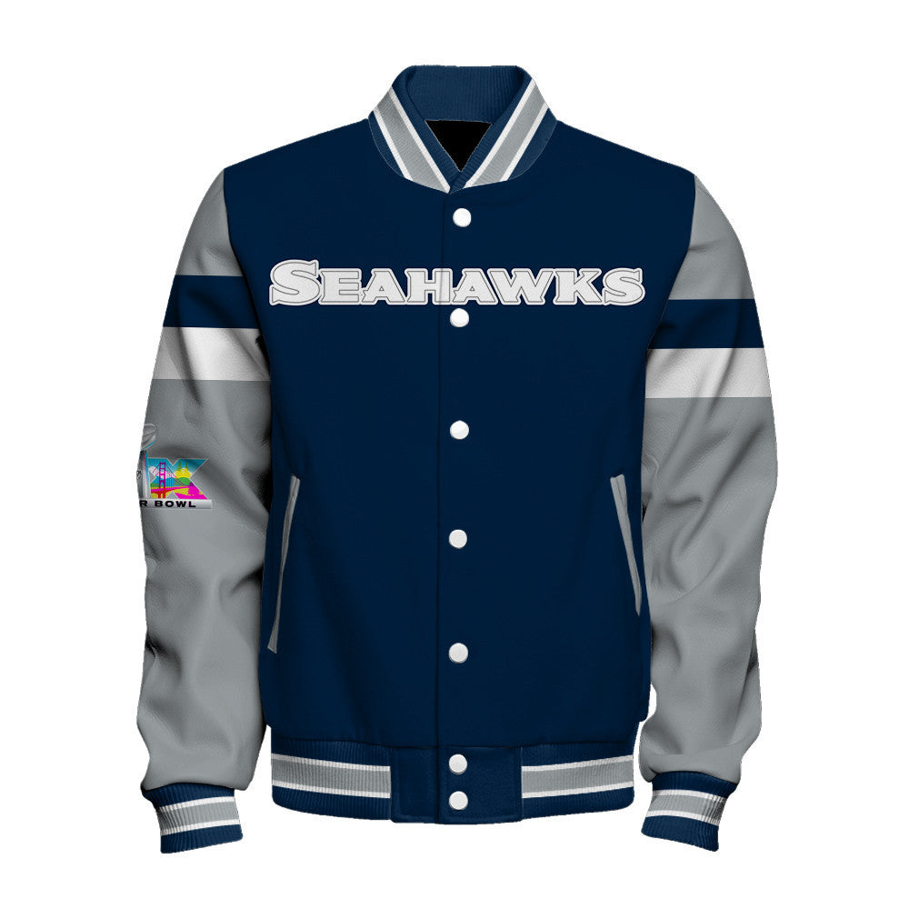 Seattle Seahawks National Football Conference Champions 2025 Varsity Jacket
