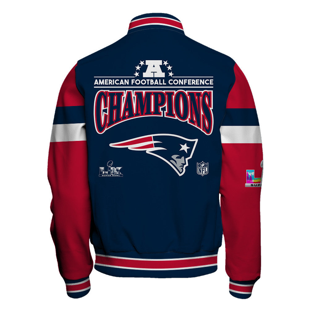 New England Patriots American Football Conference Champions 2025 Varsity Jacket