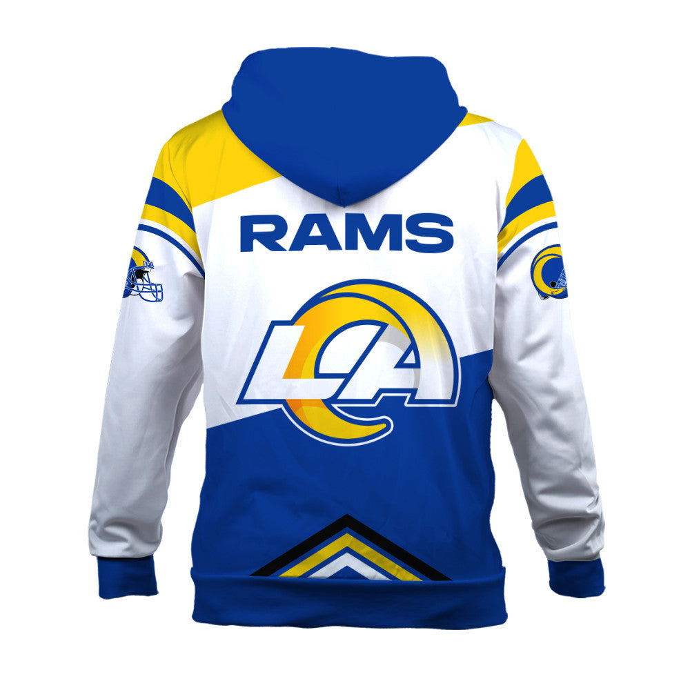 NFL Los Angeles Rams Power Forward Full-Snap Limited Edition 3D Zip Hoodie