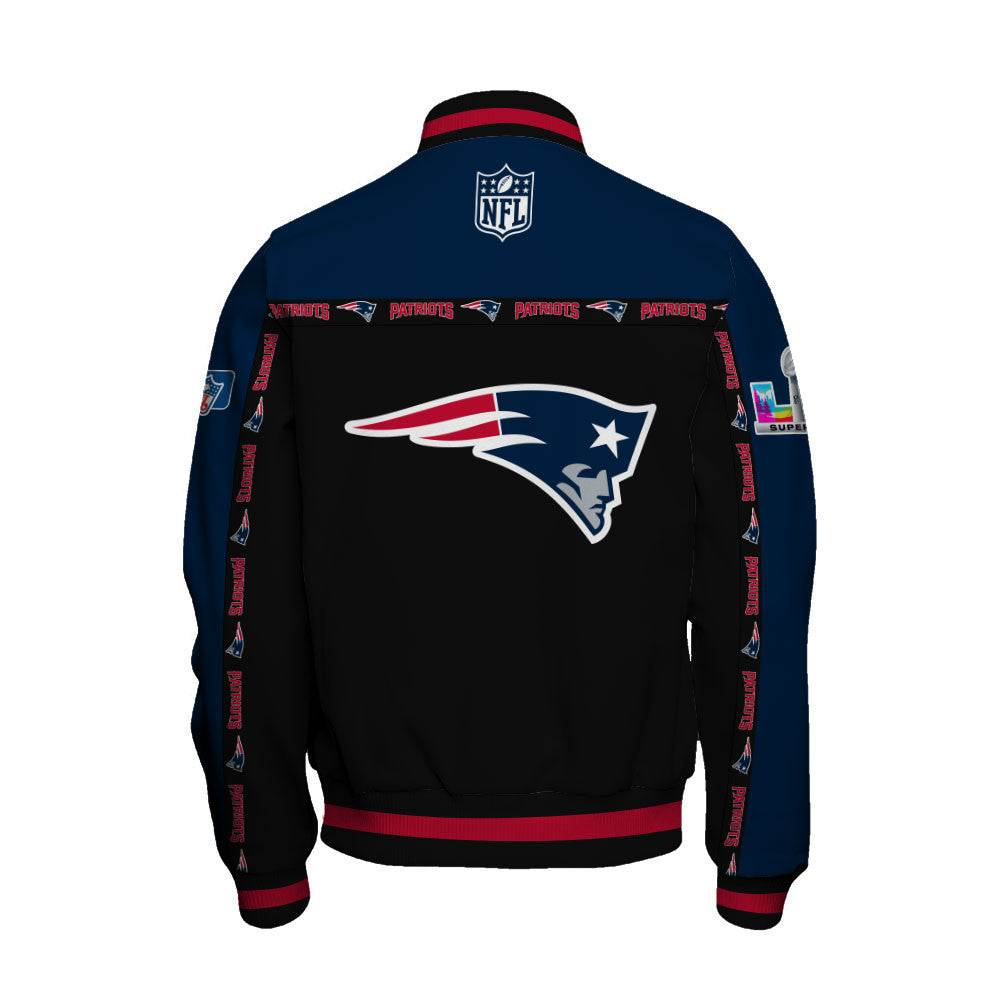 NFL New England Patriots Style & Passion Super Bowl LX Varsity Jacket