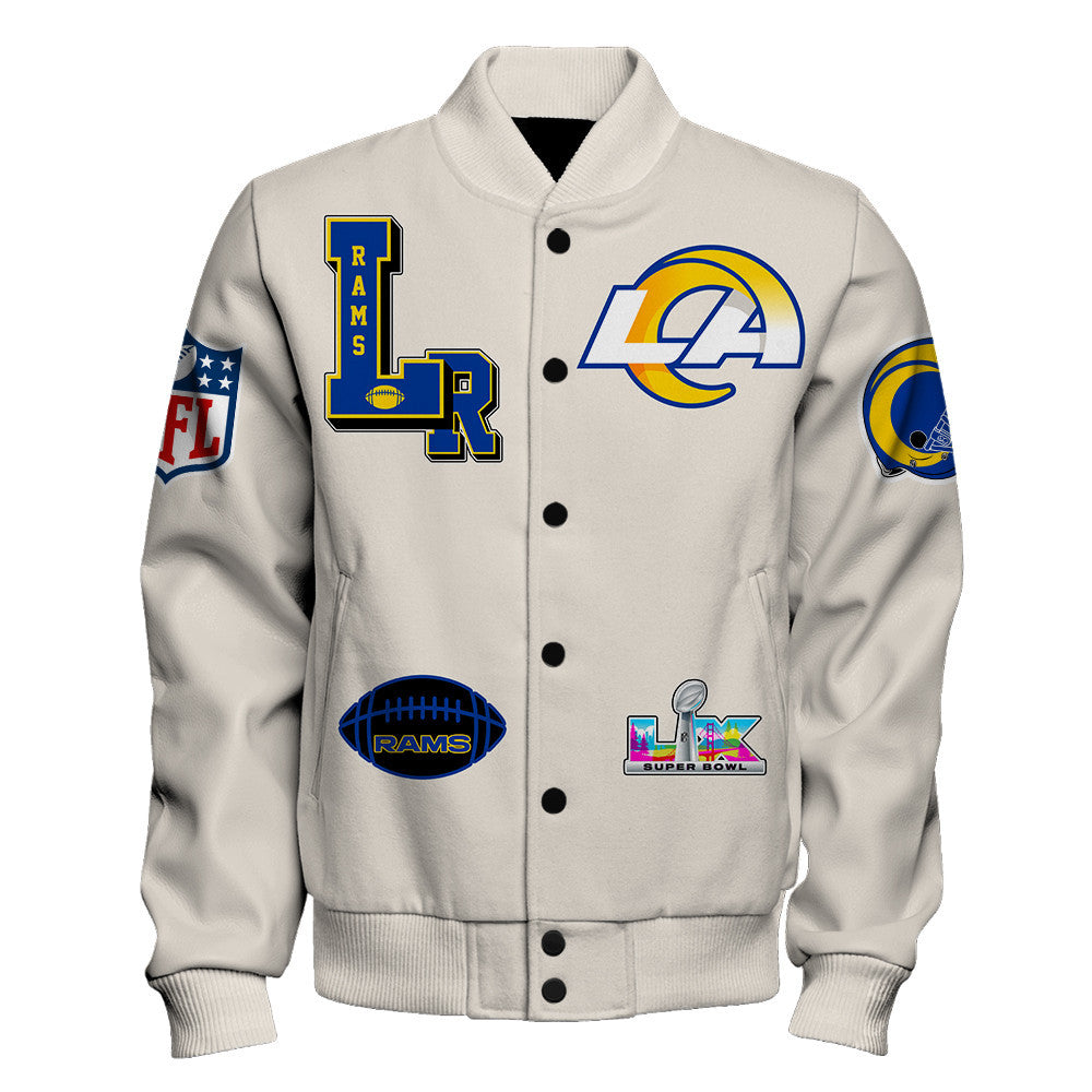 Los Angeles Rams When Icons Become Art Varsity Jacket