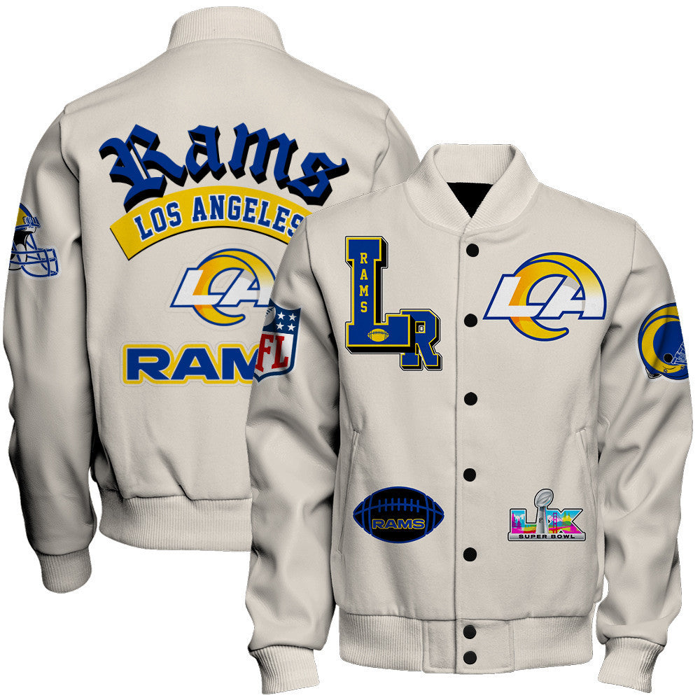 Los Angeles Rams When Icons Become Art Varsity Jacket