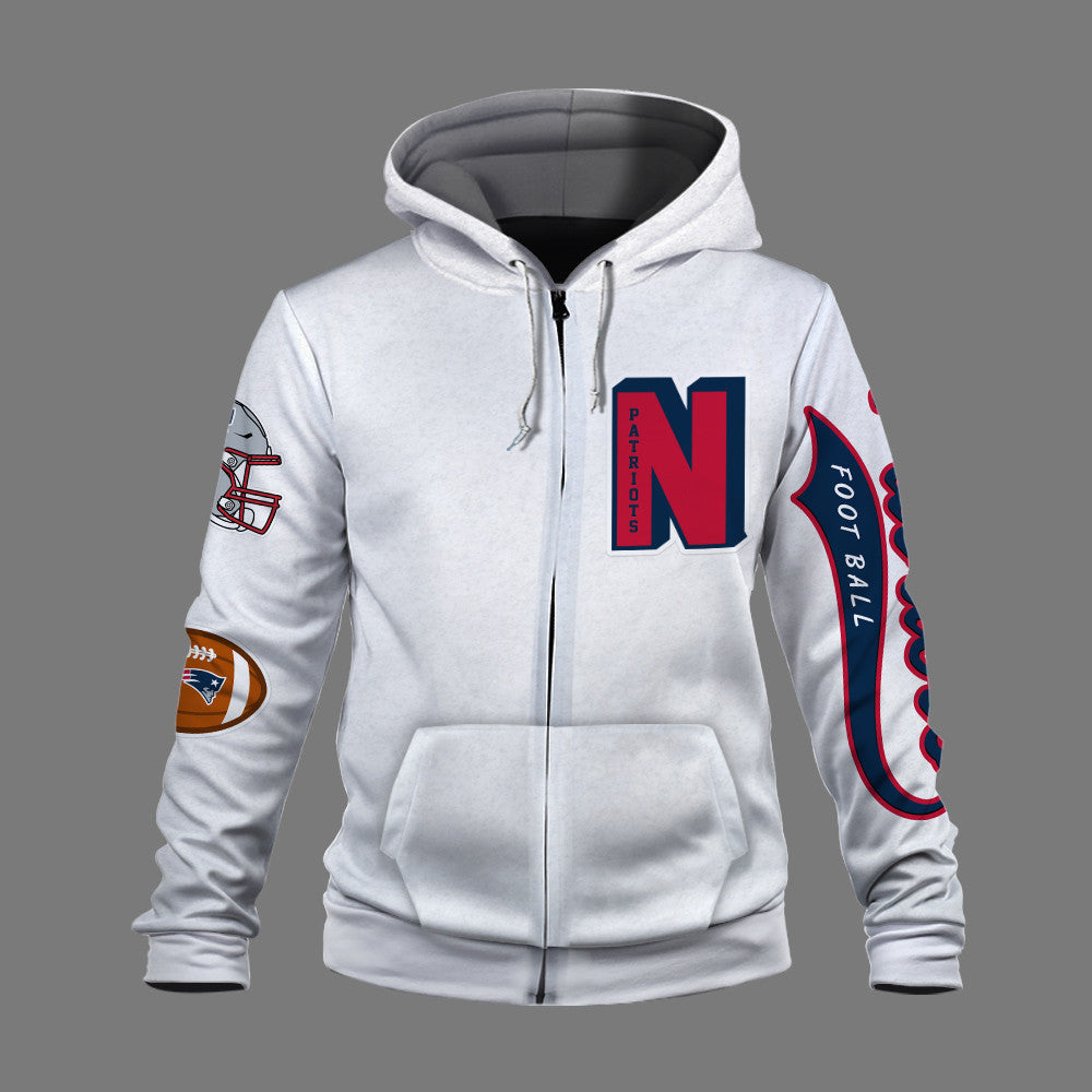 New England Patriots Breaking All Conventional Design Standards 3D Zip Hoodie