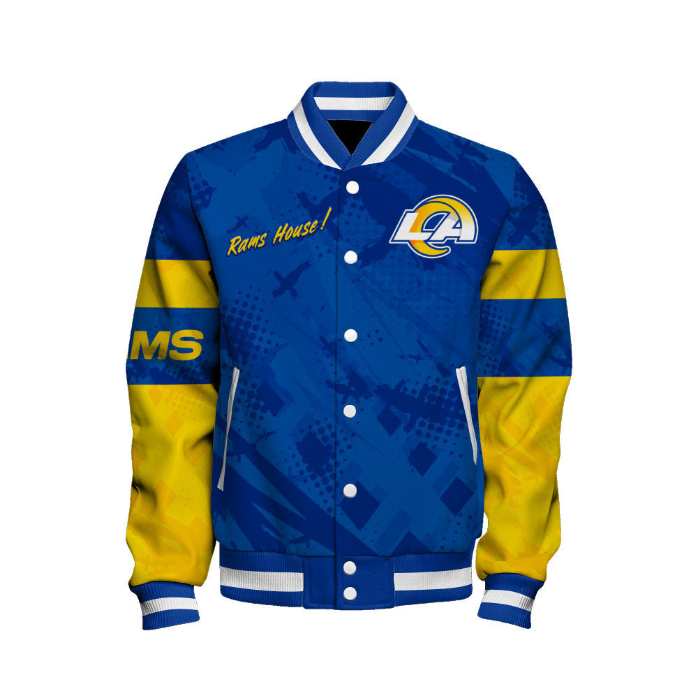 NFL Los Angeles Rams Warrior Spirit Signature Collection Retro Varsity Jacket