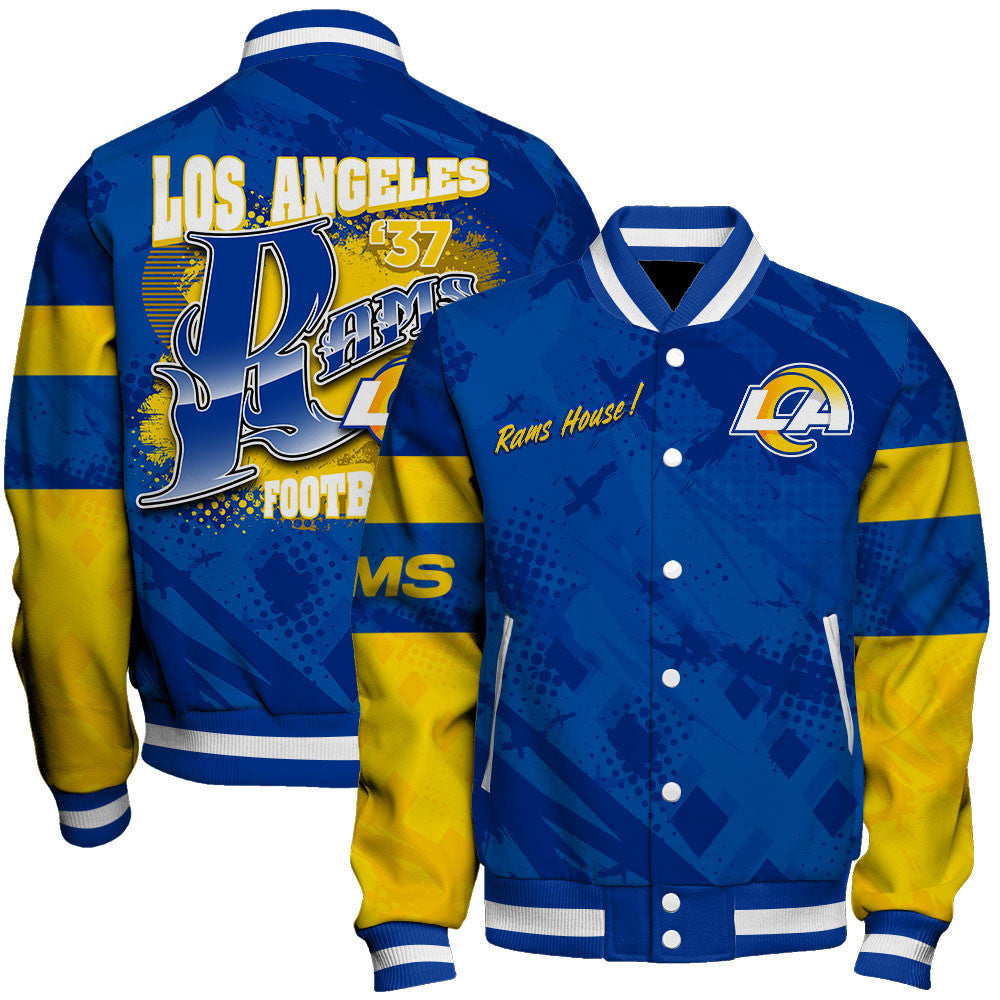 NFL Los Angeles Rams Warrior Spirit Signature Collection Retro Varsity Jacket