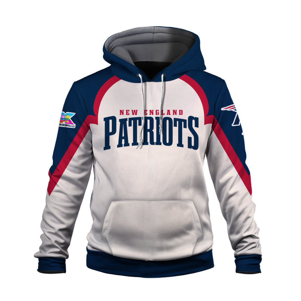 New England Patriots Premium 2025 Cream Colorway 3D Hoodie