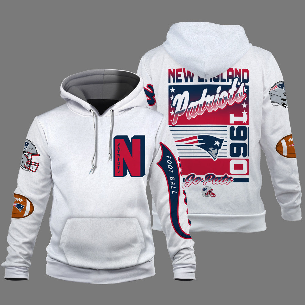 New England Patriots Breaking All Conventional Design Standards 3D Hoodie