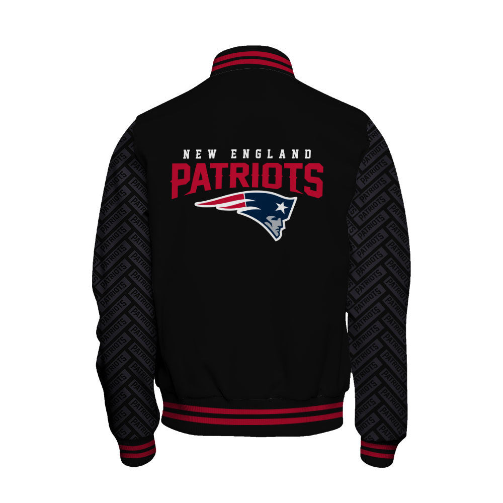 NFL New England Patriots I Love Pats Iconic Edition Classic Varsity Jacket