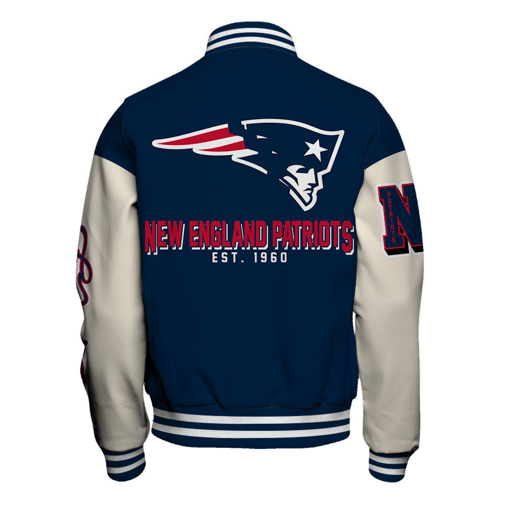 NFL New England Patriots Iconic Letterman Heritage Meets Style Varsity Jacket