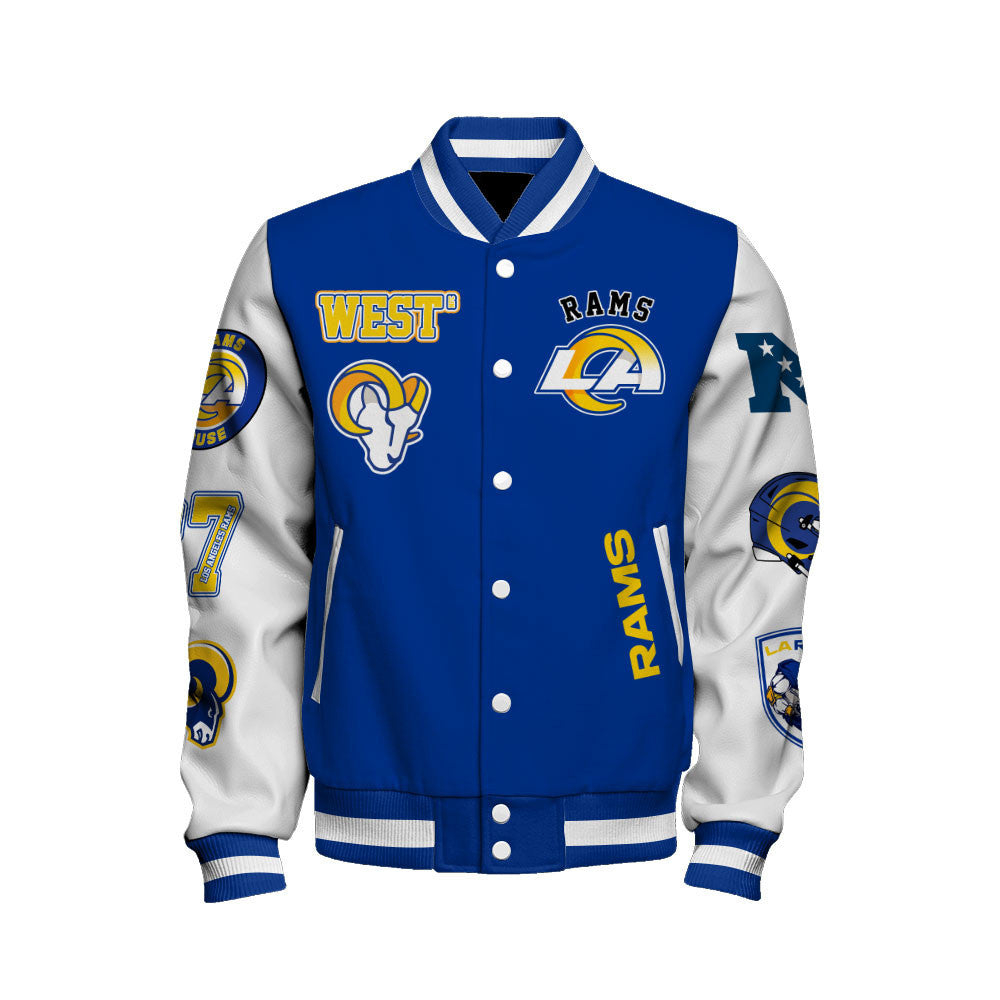 NFL Los Angeles Rams The Beautiful Art of Football Iconic Varsity Jacket