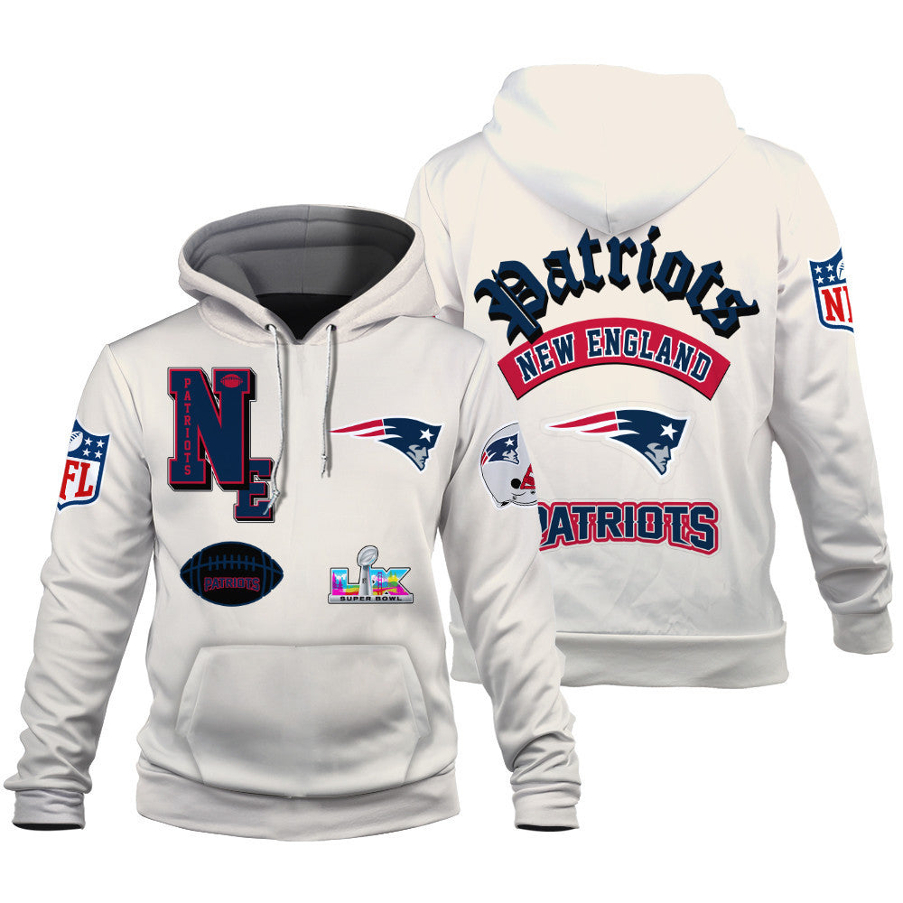 New England Patriots When Icons Become Art 3D Hoodie