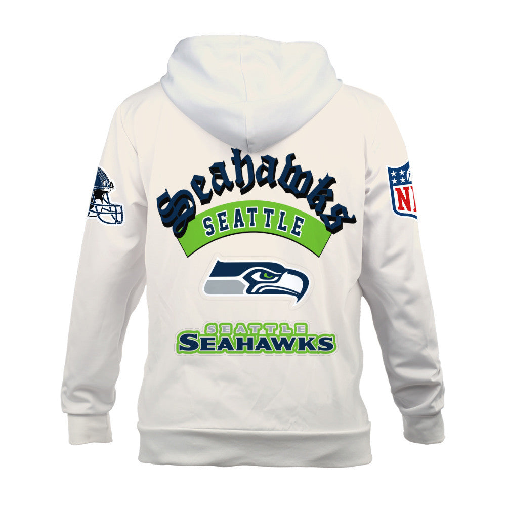 Seattle Seahawks When Icons Become Art 3D Zip Hoodie