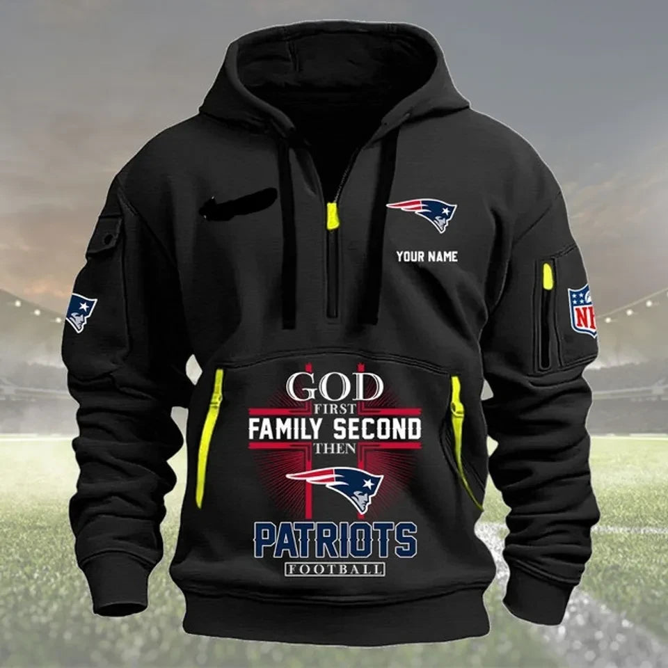 New England Patriots Faith & Family Personalized 3D Dynamic Hoodie