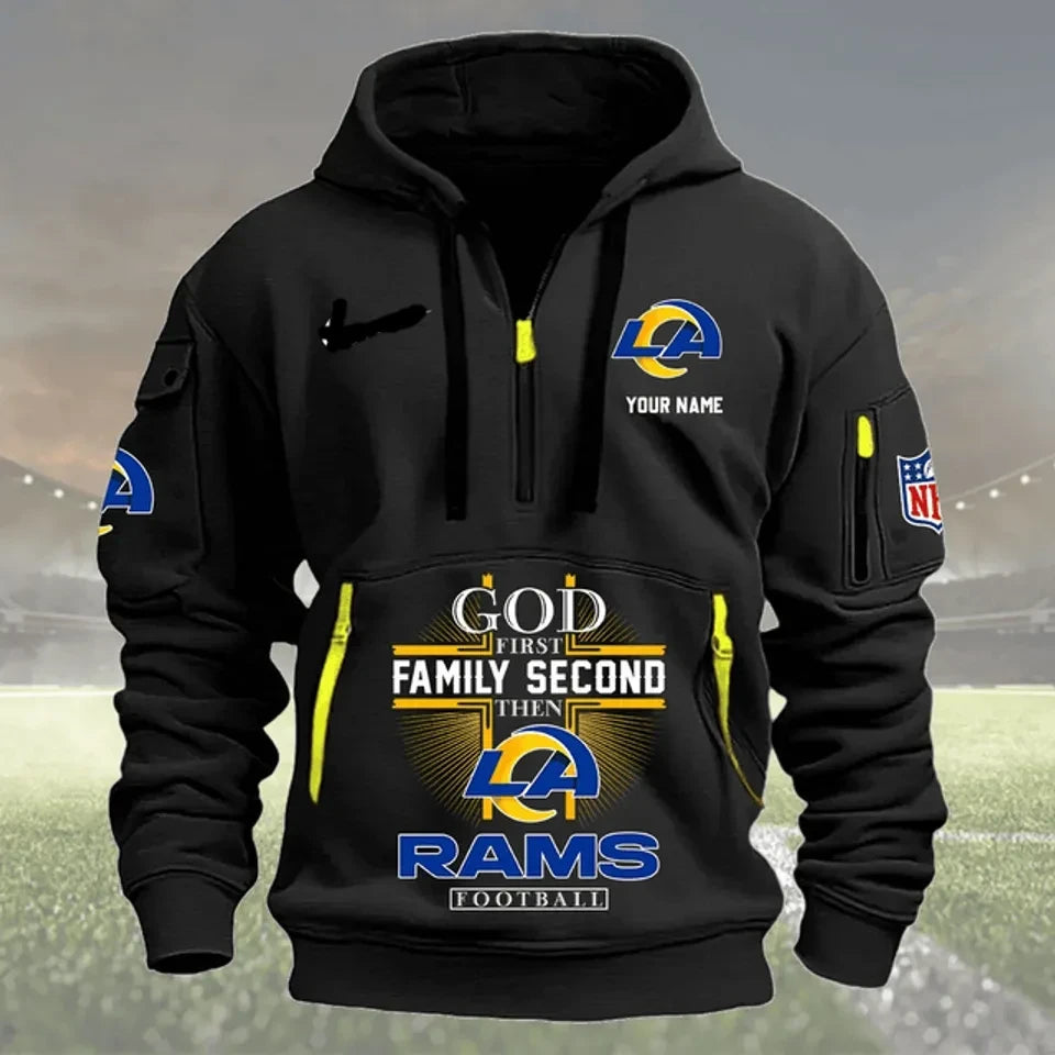 Los Angeles Rams Faith & Family 3D Dynamic Hoodie