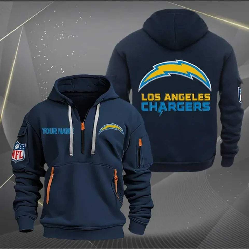 Los Angeles Chargers Personalized Fan Edition 3D Dynamic Hoodie