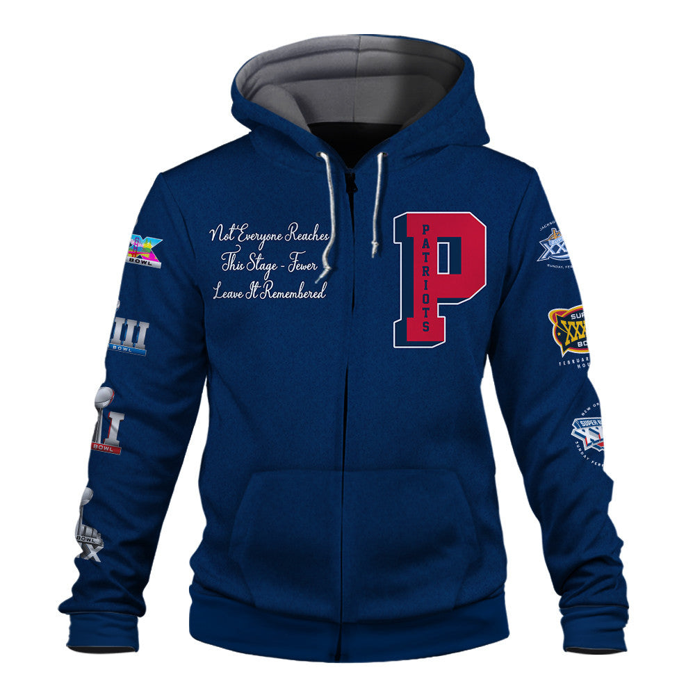 New England Patriots Seattle Bowl LX Champions Design 3D Zip Hoodie