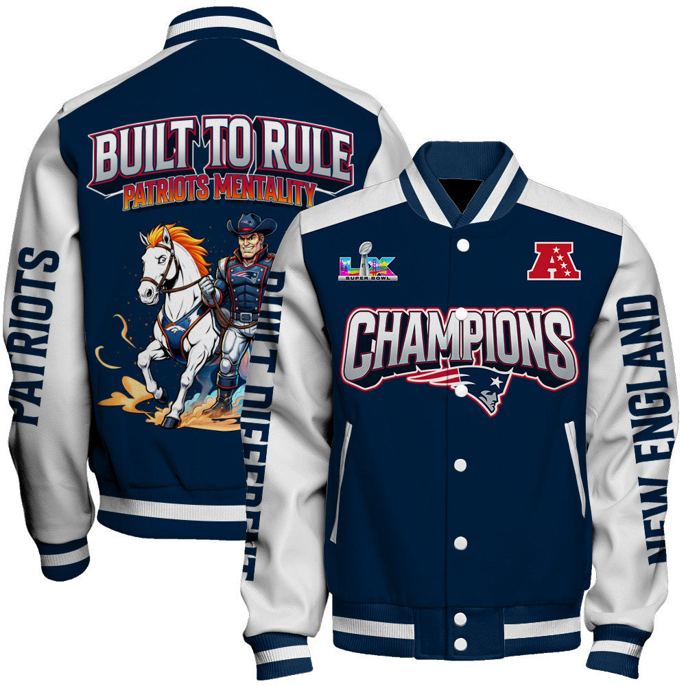 New England Patriots Built The Rule Varsity Jacket