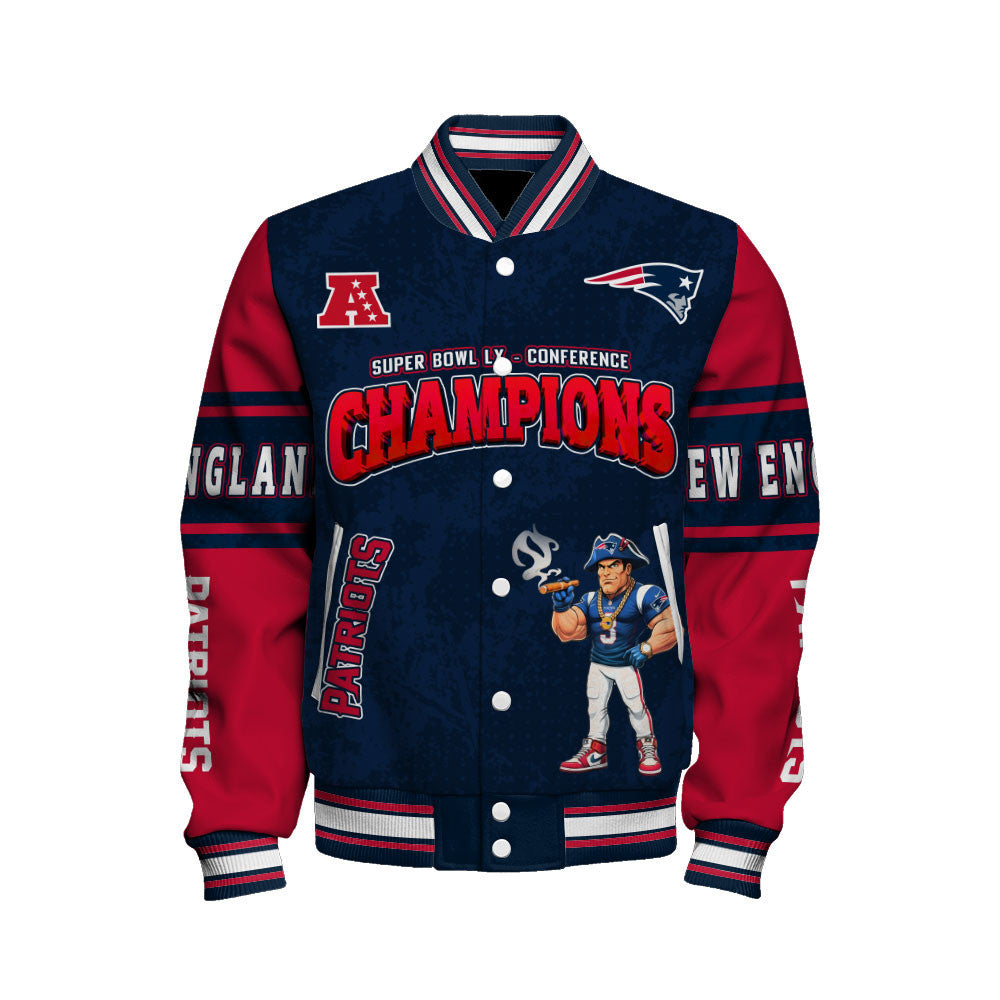 New England Patriots Championship Glow Edition Varsity Jacket
