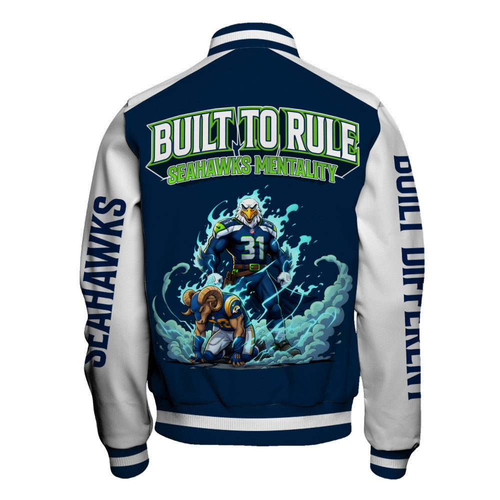 Seattle Seahawks Built The Rule Varsity Jacket