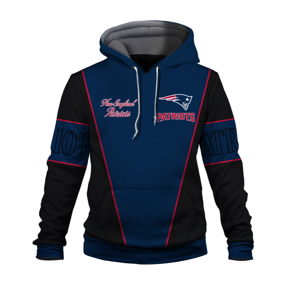 New England Patriots Classic Design Team-Inspired 3D Hoodie