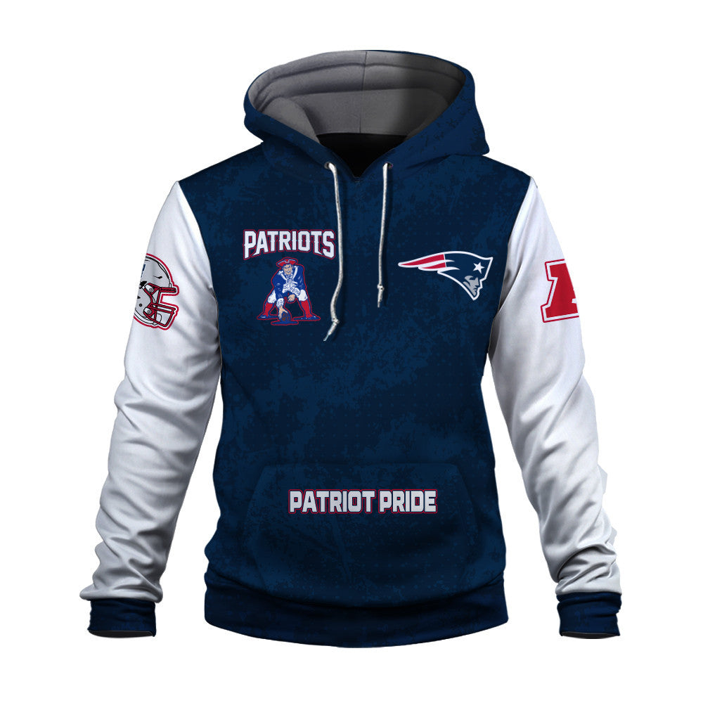 New England Patriots 2025 AFC Champions Mascot Style 3D Hoodie