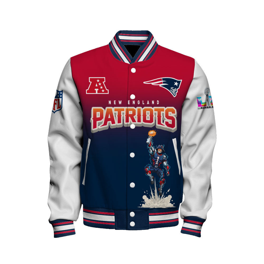 New England Patriots Built To Be Champ Varsity Jacket