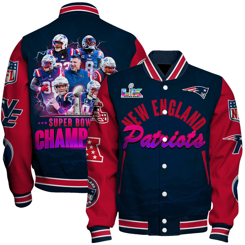 New England Patriots The "Champion Spirit" Varsity Jacket
